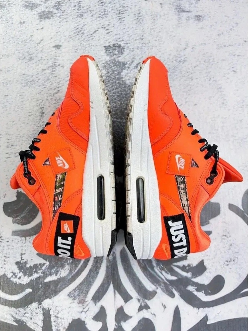 Nike Air Max 1 'Just Do It' Total Orange Sneakers